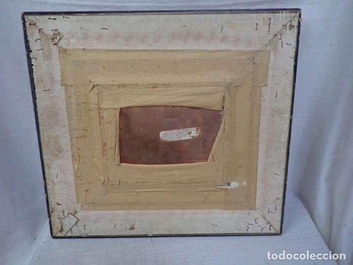 Arte: &Oacute;leo sobre tabla firma a catalogar - Foto 4