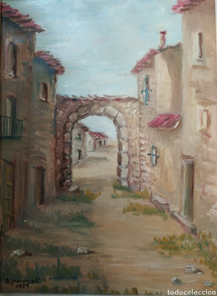 Arte: Cuadro de &oacute;leo de A. Puiggal&iacute; 1979. - Foto 2