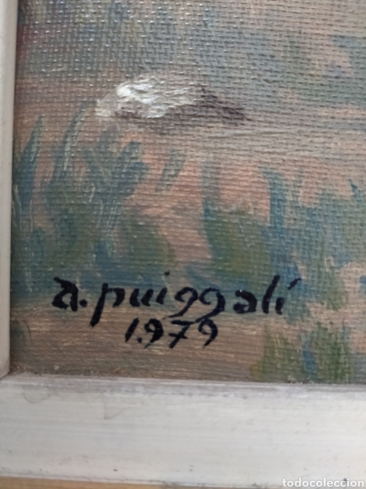 Arte: Cuadro de &oacute;leo de A. Puiggal&iacute; 1979. - Foto 3