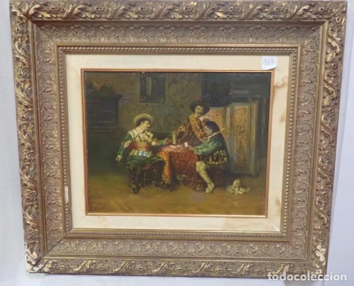 Arte: oleo sobre tabla firma a.manet - Foto 1