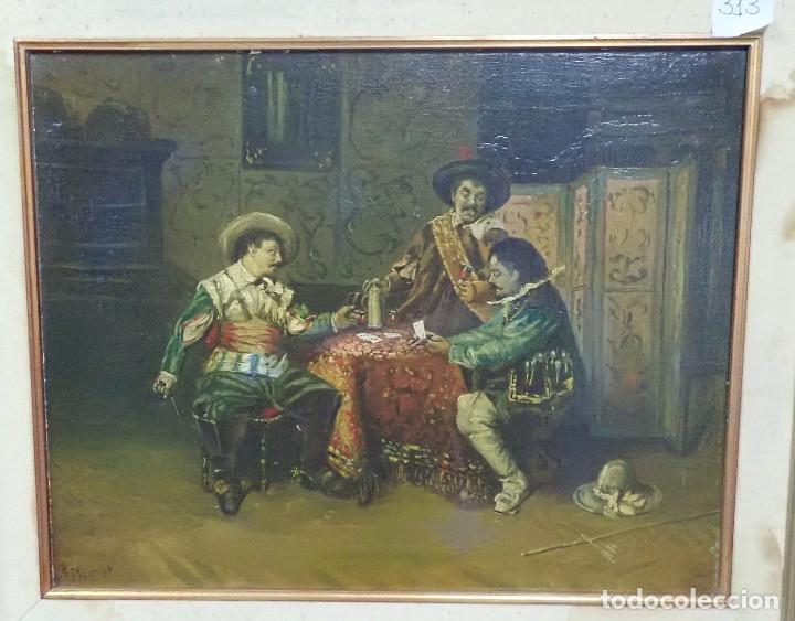 Arte: oleo sobre tabla firma a.manet - Foto 2