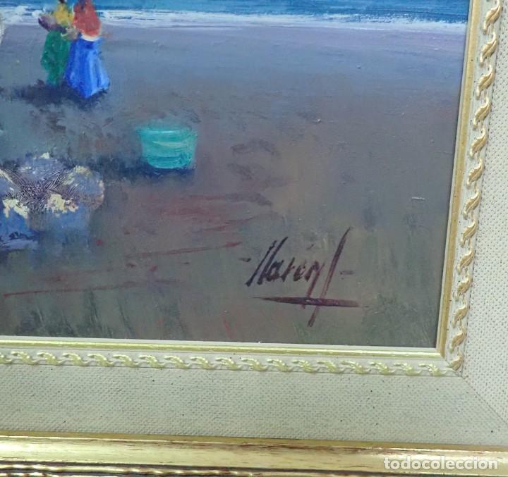 Arte: &Oacute;leo sobre tabla firma a catalogar - Foto 3