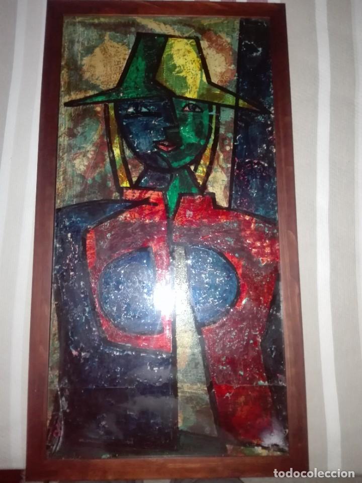 Arte: LUIS SEOANE. MUCHACHA CON SOMBRERO. - Foto 1