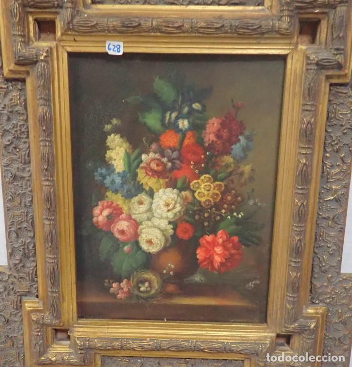 Arte: &Oacute;leo sobre tabla firma a catalogar - Foto 2