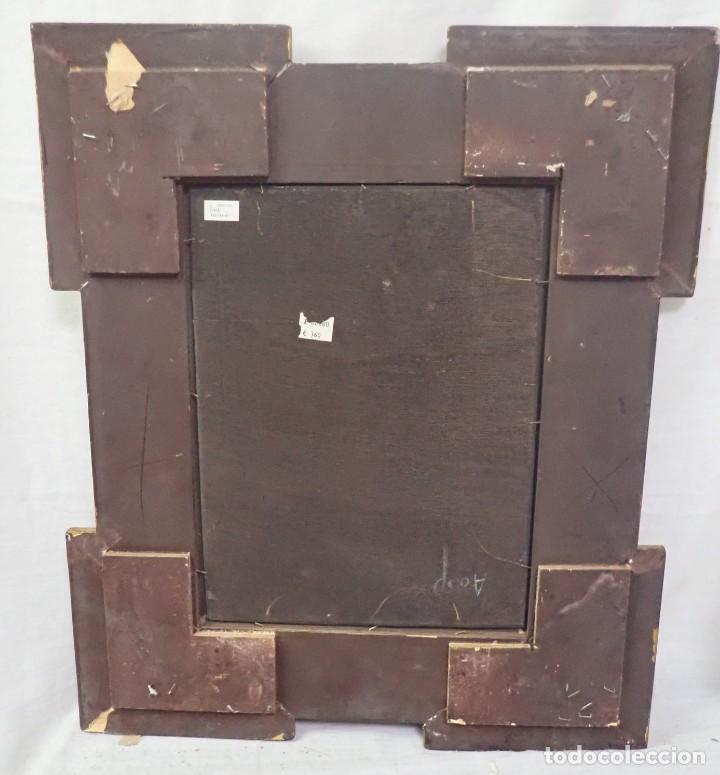 Arte: &Oacute;leo sobre tabla firma a catalogar - Foto 4