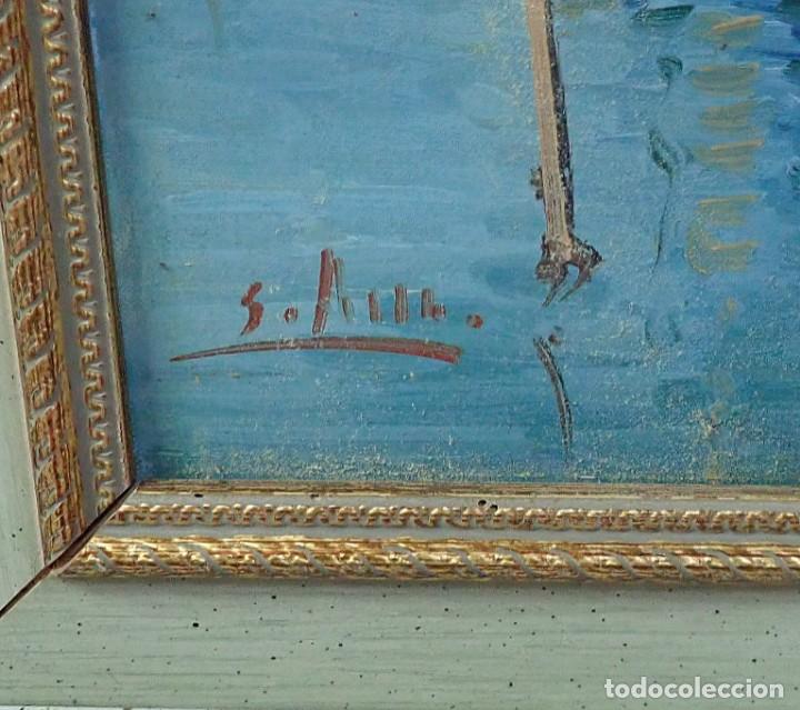 Arte: &Oacute;leo sobre lienzo firma a catalogar - Foto 3