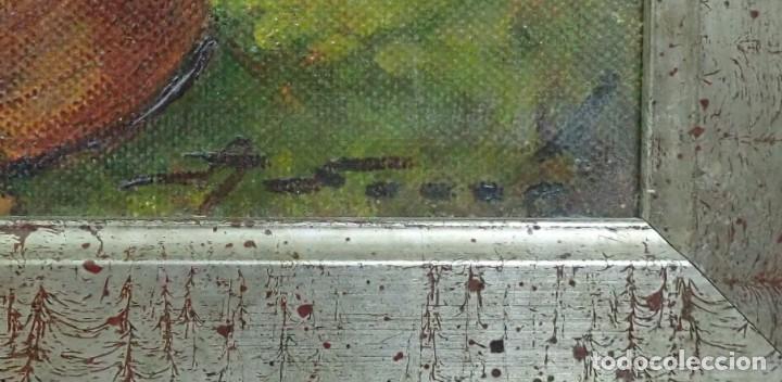 Arte: &Oacute;leo sobre lienzo firma a catalogar - Foto 3