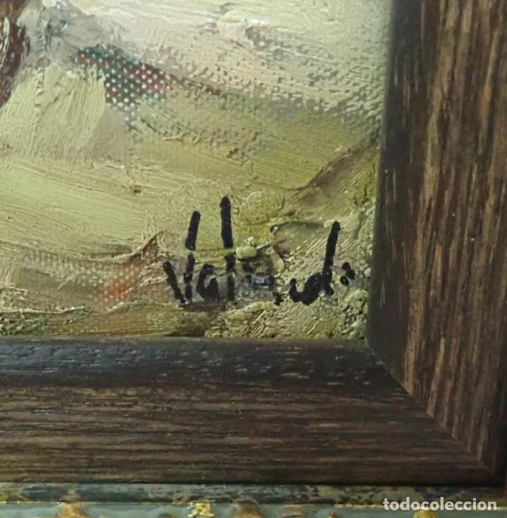 Arte: &Oacute;leo sobre lienzo firma a catalogar - Foto 2