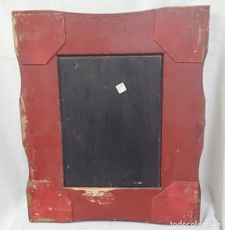 Arte: &Oacute;leo sobre tabla firma a catalogar - Foto 4