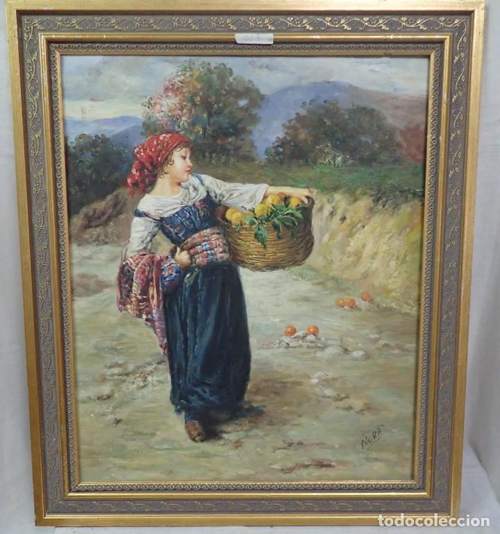 Arte: &Oacute;leo sobre lienzo Nora - Foto 1
