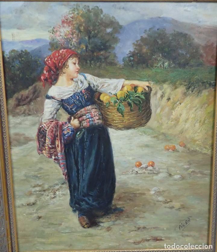 Arte: &Oacute;leo sobre lienzo Nora - Foto 2