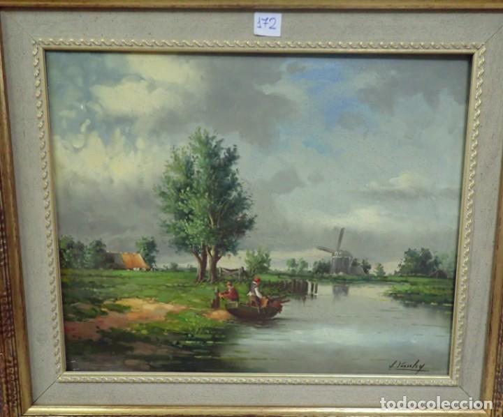 Arte: &Oacute;leo sobre lienzo J.Van .Ley - Foto 2