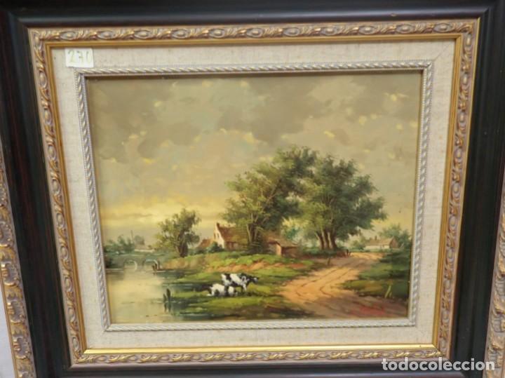 Arte: &Oacute;leo sobre lienzo J.Van .Ley - Foto 2