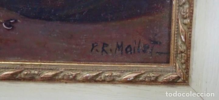 Arte: oleo sobre tabla rene mallet - Foto 3