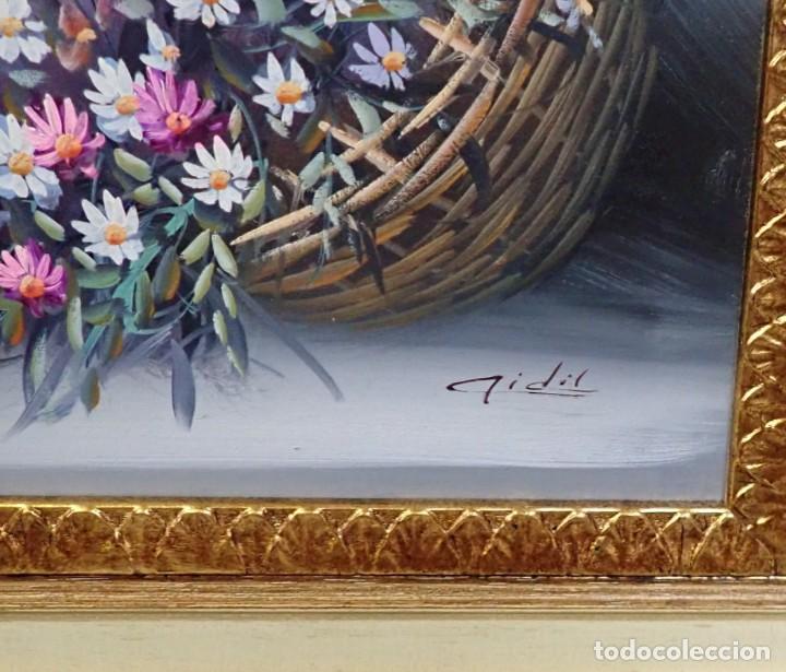 Arte: &Oacute;leo sobre lienzo firma a catalogar - Foto 2