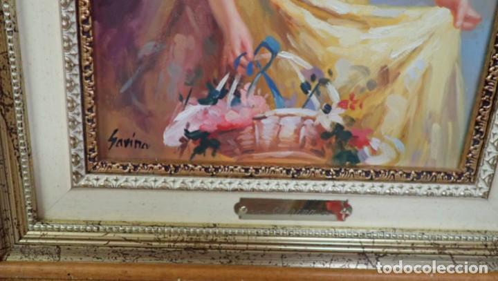 Arte: &Oacute;leo sobre tabla firma a catalogar - Foto 3