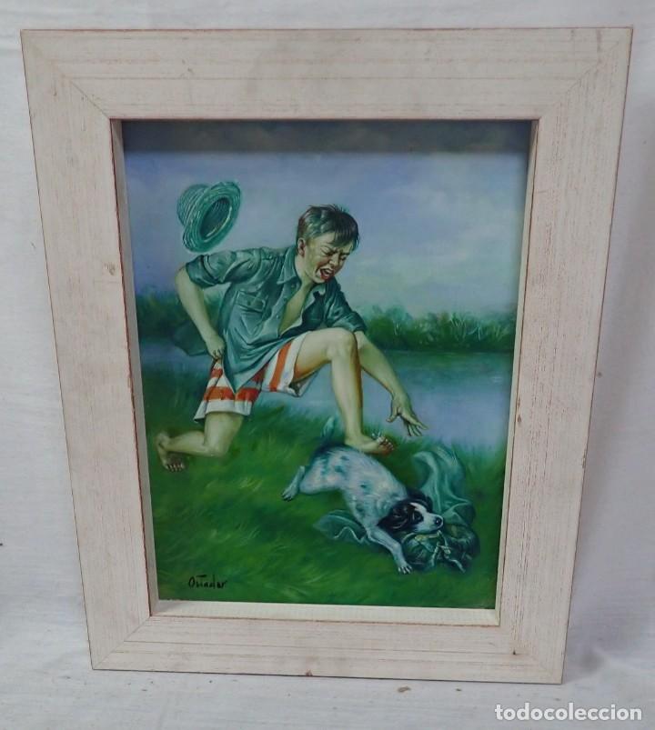 Arte: &Oacute;leo sobre tabla Ortador - Foto 1