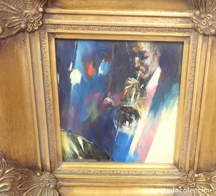 Arte: oleo sobre tabla firma a catalogar - Foto 2