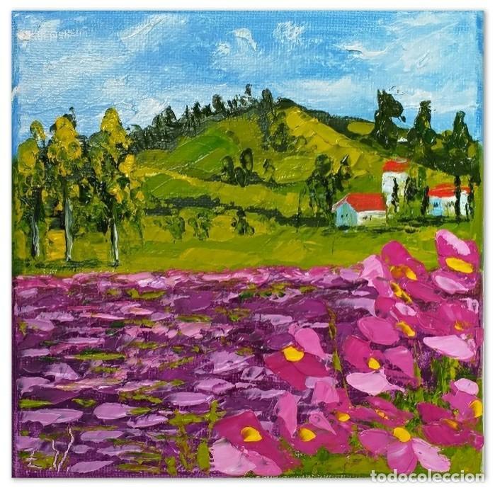 paisaje pintura oleo sobre lienzo flores del pr - Kaufen Gemälde direkt vom  Künstler in todocoleccion