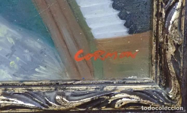 Arte: &Oacute;leo sobre tabla firma a catalogar - Foto 3