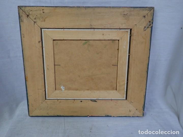 Arte: &Oacute;leo sobre tabla firma a catalogar - Foto 3