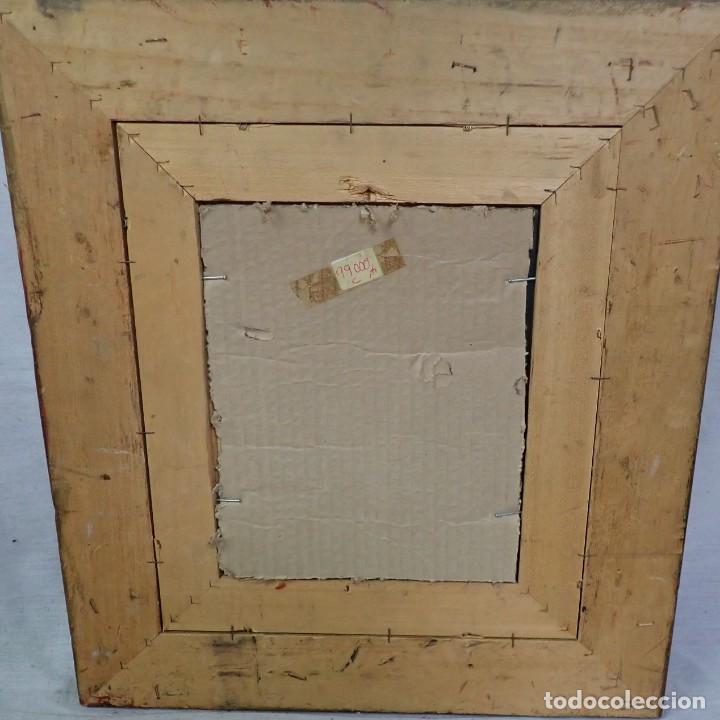 Arte: &Oacute;leo sobre tabla firma a catalogar - Foto 2