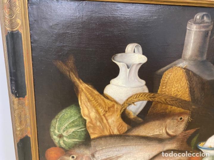 Arte: Bodegon Siglo XIX oleo sobre lienzo. - Foto 2
