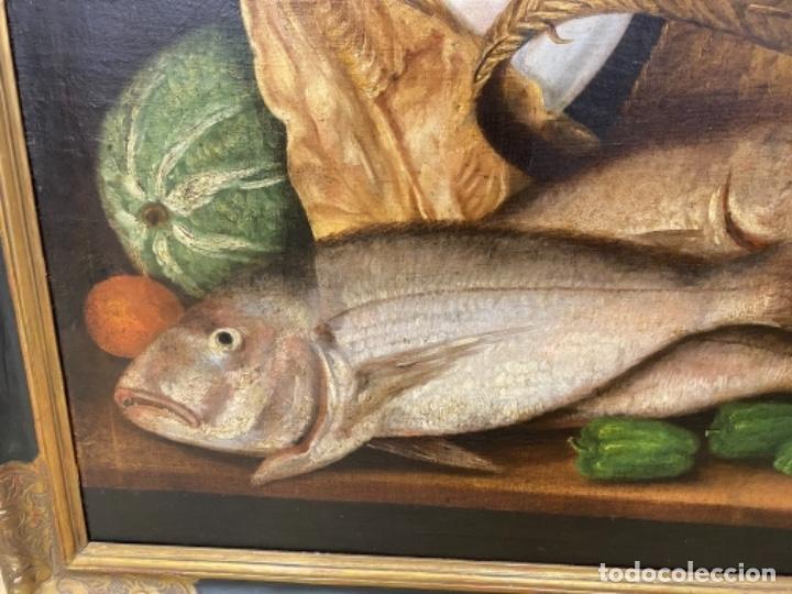 Arte: Bodegon Siglo XIX oleo sobre lienzo. - Foto 5