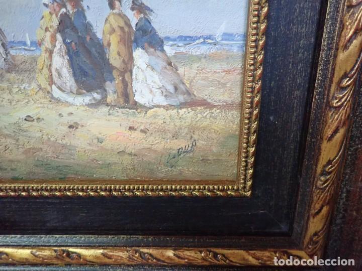 Arte: &Oacute;leo sobre tabla firma a catalogar - Foto 3