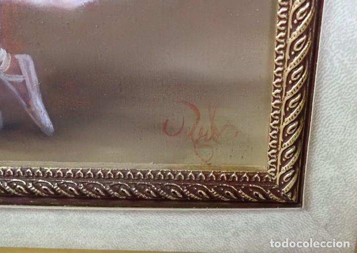 Arte: &Oacute;leo sobre lienzo firma a catalogar - Foto 2