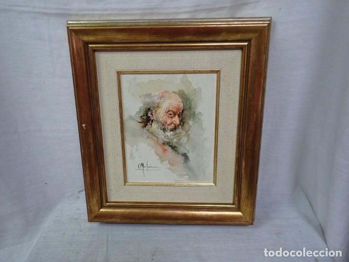 Arte: &Oacute;leo sobre tabla firma a catalogar - Foto 1