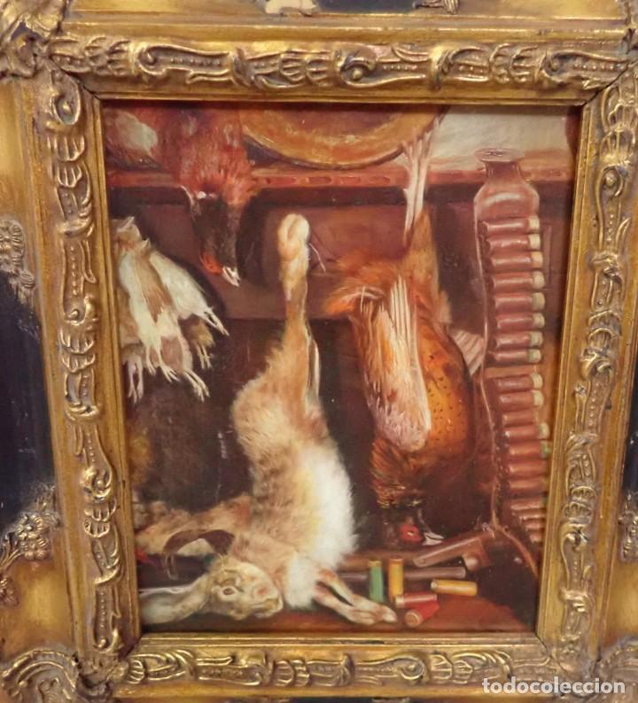Arte: &Oacute;leo sobre tabla firma a catalogar - Foto 2