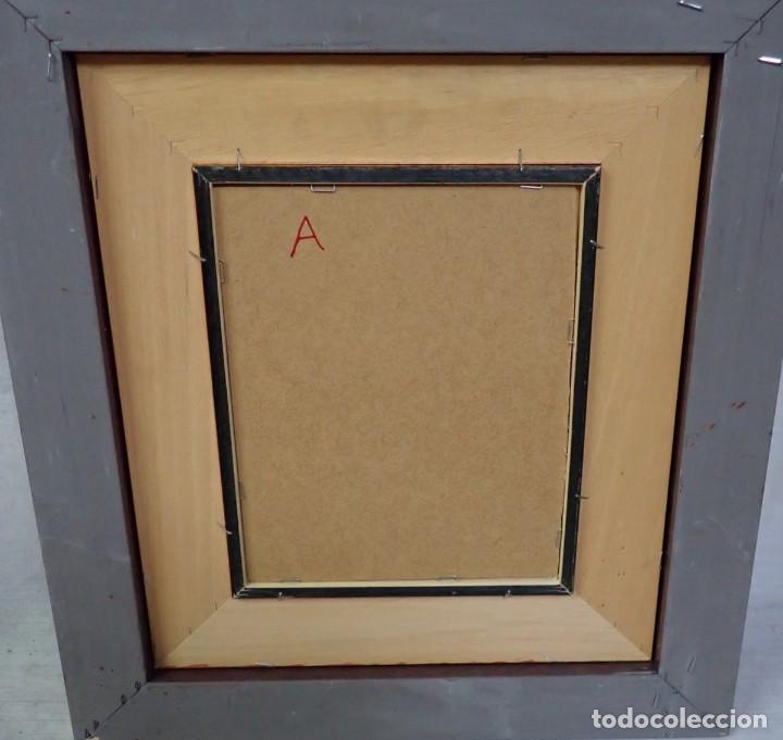 Arte: &Oacute;leo sobre tabla firma a catalogar - Foto 3
