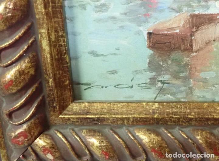 Arte: &Oacute;leo sobre lienzo firma a catalogar - Foto 2
