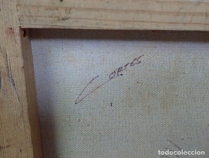 Arte: &Oacute;leo sobre tabla firma cortes - Foto 3
