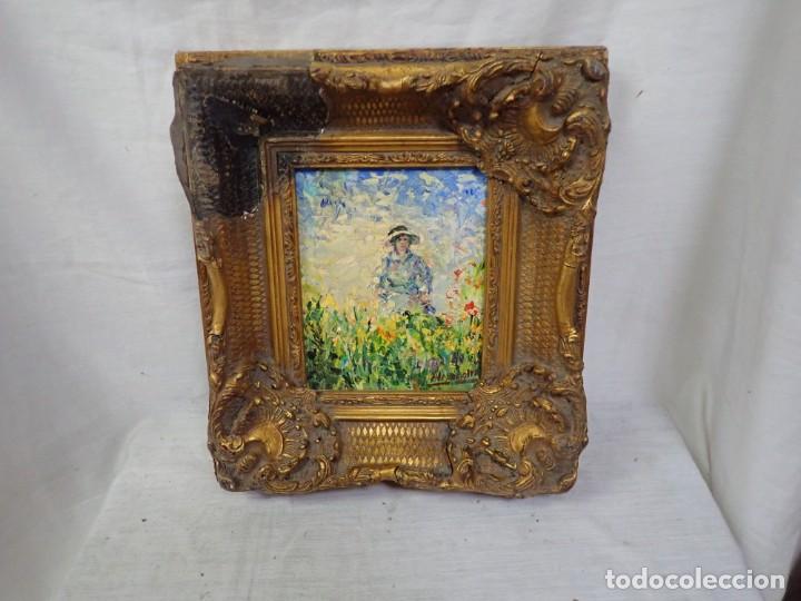 Arte: &Oacute;leo sobre tabla firma Alexandre - Foto 1