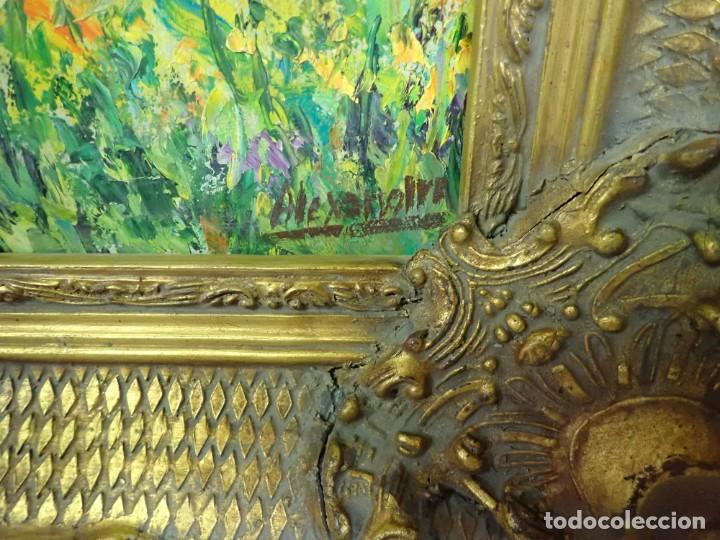 Arte: &Oacute;leo sobre tabla firma Alexandre - Foto 2