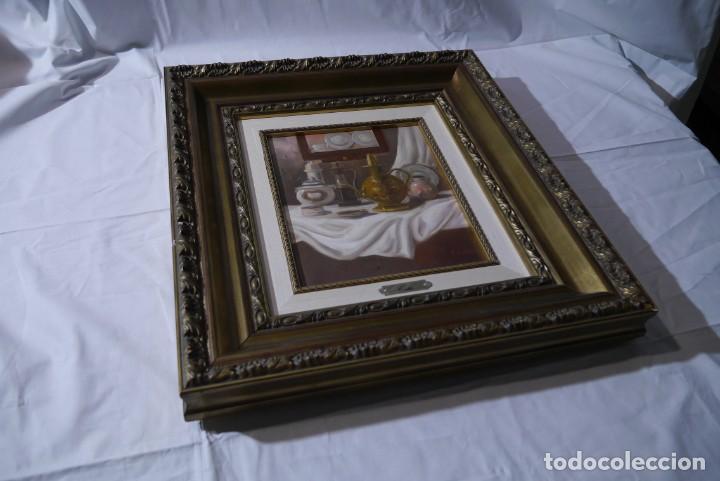 Arte: &Oacute;leo sobre lienzo, bodeg&oacute;n, E. Cort&eacute;s - Foto 2