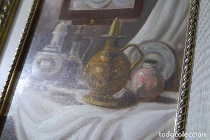 Arte: &Oacute;leo sobre lienzo, bodeg&oacute;n, E. Cort&eacute;s - Foto 6