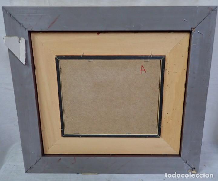 Arte: &Oacute;leo sobre tabla firma a catalogar - Foto 3