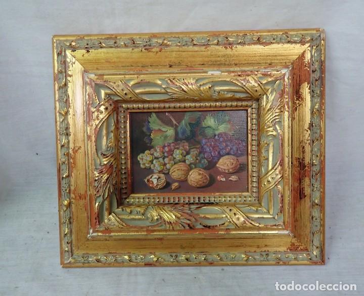Arte: &Oacute;leo sobre tabla firma a catalogar - Foto 1