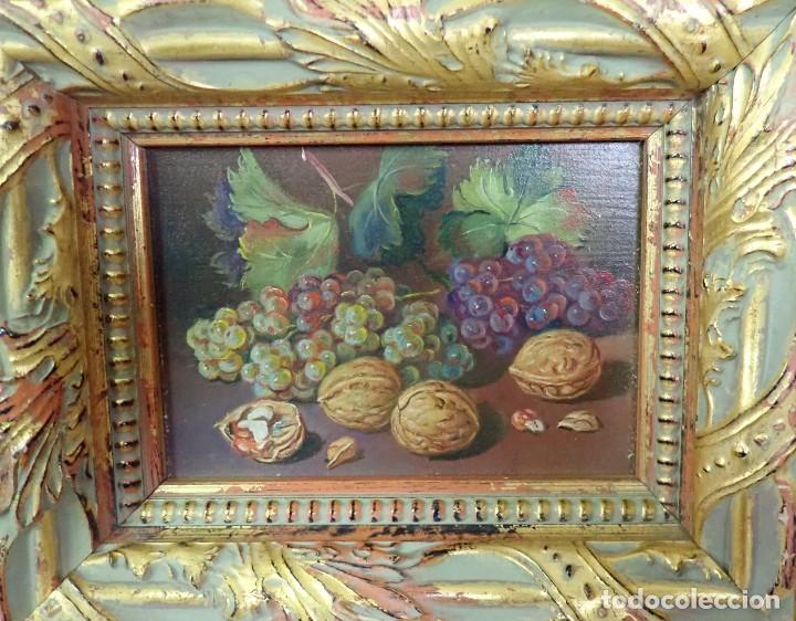 Arte: &Oacute;leo sobre tabla firma a catalogar - Foto 2