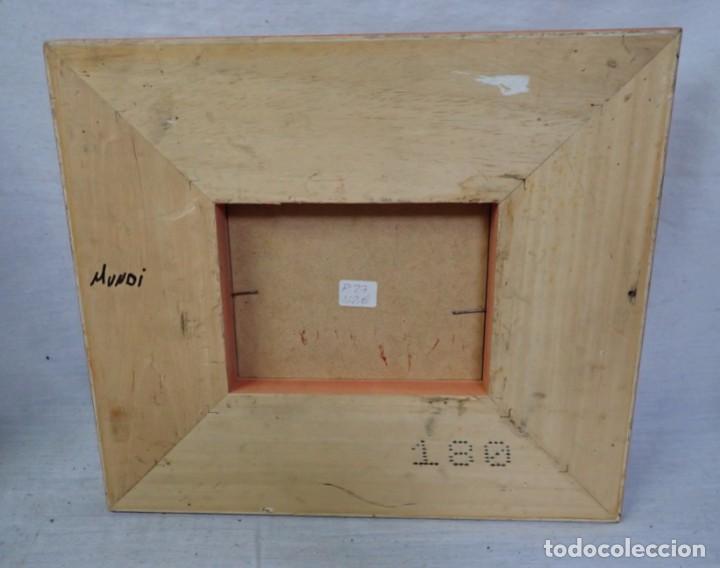 Arte: &Oacute;leo sobre tabla firma a catalogar - Foto 3