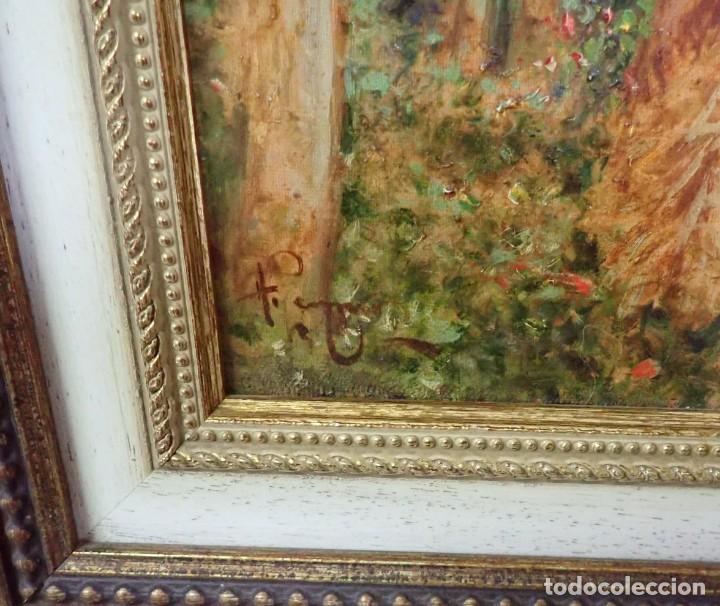 Arte: &Oacute;leo sobre lienzo firma a catalogar - Foto 2