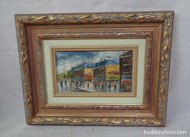 Arte: &Oacute;leo sobre lienzo firma a catalogar - Foto 1