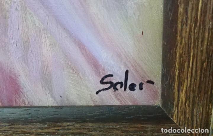 Arte: oleo sobre tabla firmado soler - Foto 2