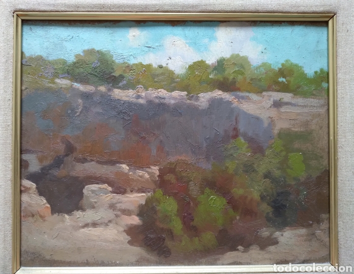 Kunst: &Oacute;leo sobre lienzo firmado Moss&egrave;n Gelabert