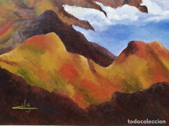 Arte: OBRA REALIZADA AL &Oacute;LEO -NUBES GUANCHES - Foto 4