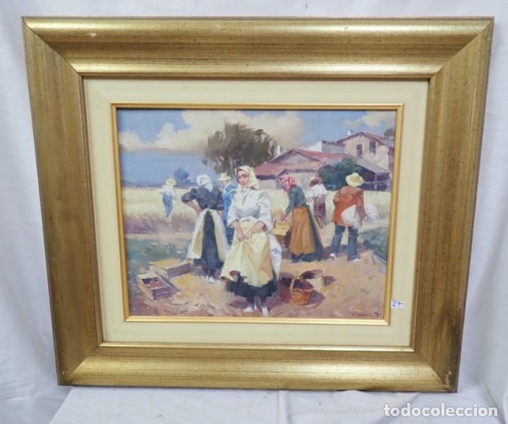 Arte: &Oacute;leo sobre lienzo Sagasta - Foto 1