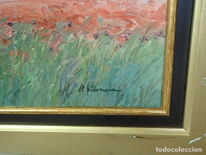 Arte: &Oacute;leo sobre lienzo firma a catalogar - Foto 2